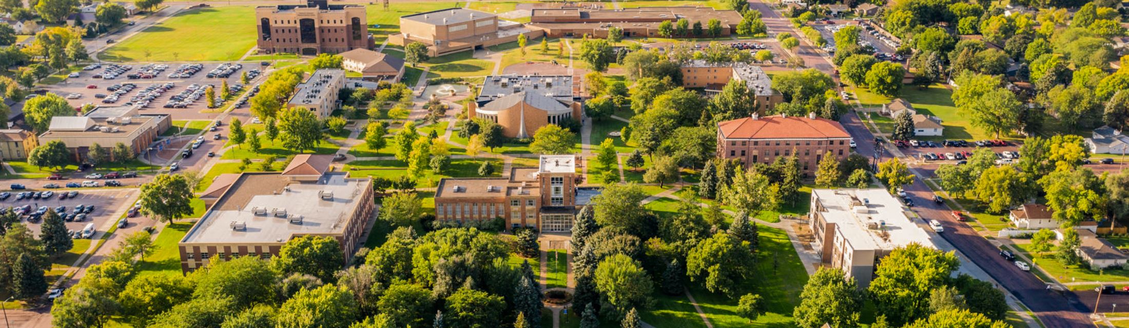 Aerial view of farmland